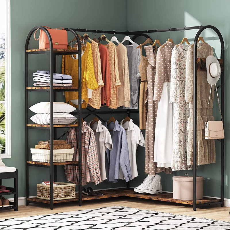17 Stories Rewert Freestanding Clothing Racks Reviews Wayfair